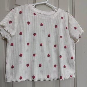 Ribbed Strawberry Pajamas